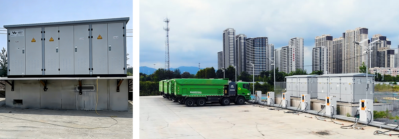 Solution personnalisée Hongwei Power pour station de recharge 4 000 kVA
