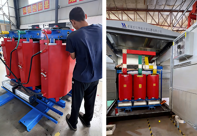Solution de transformateur de puissance dédiée à double alimentation de l'hôpital Hongwei Power 2000kVA (10kV-0,4kV)