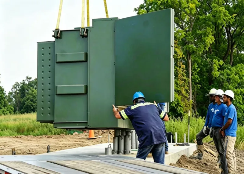 Gamme compl&egrave;te de transformateur de distribution immerg&eacute; dans l'huile monophas&eacute; 10kVA ~ 330kVA