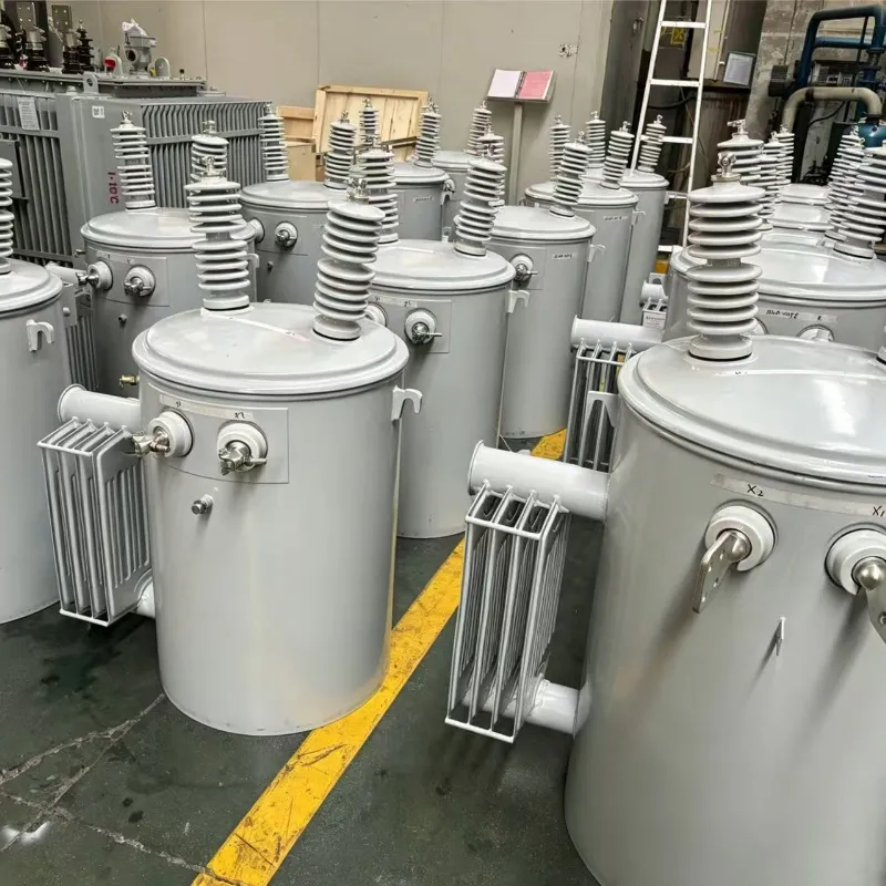 Gamme compl&egrave;te de transformateur de distribution immerg&eacute; dans l'huile monophas&eacute; 10kVA ~ 330kVA